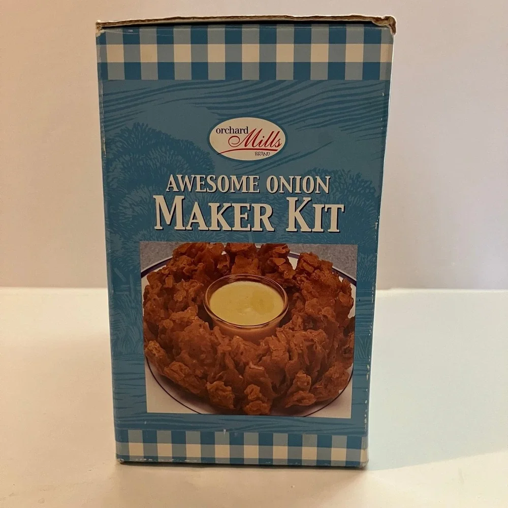 The Onion Gourmet Onion‎ Blossom Maker w/ Recipe Booklet VTG New 1998 Ontel